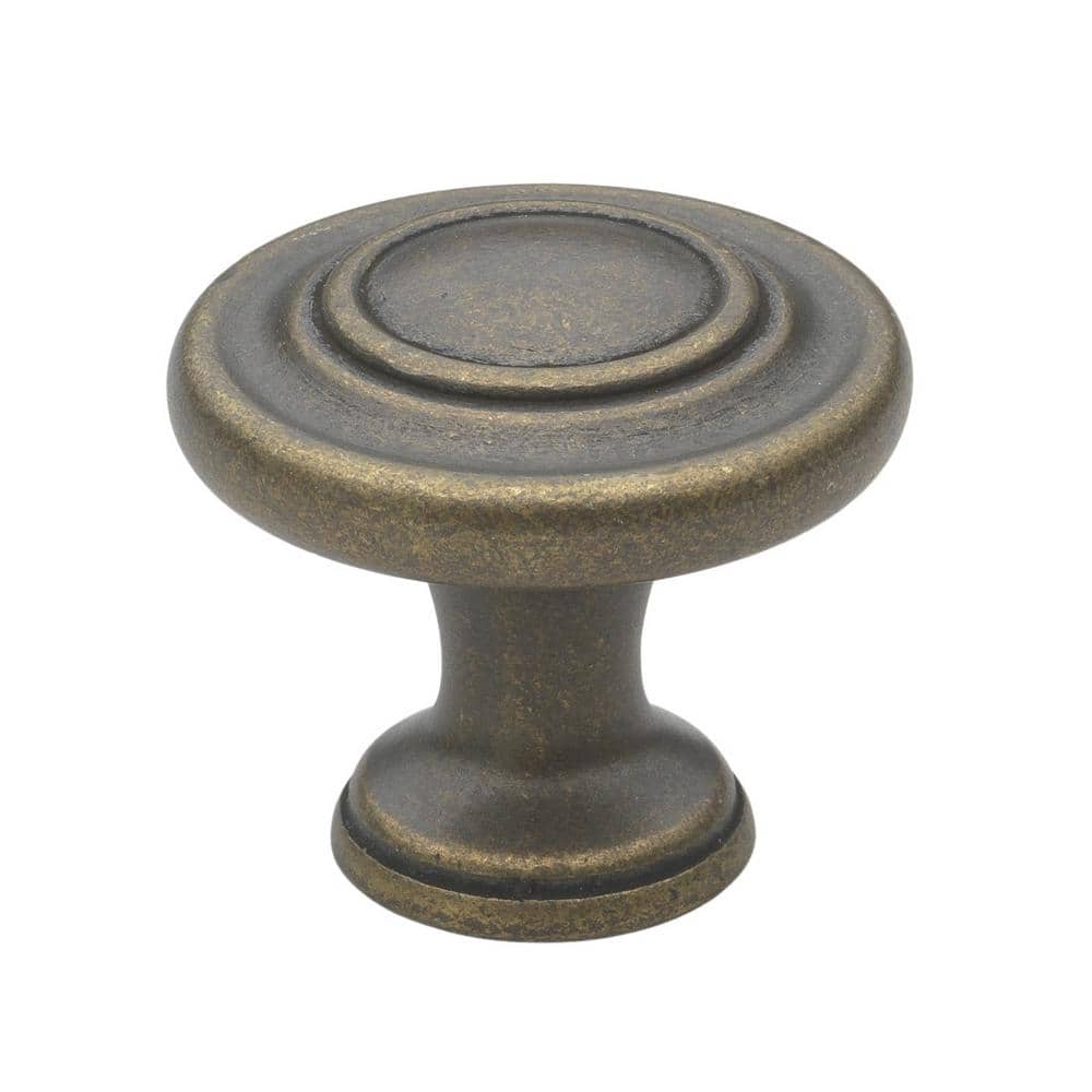 Antique Brass Classic Round Ring Cabinet Knob Multipack