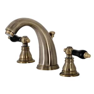 Duchess 8 in. Widespread 2-Handle Bathroom Faucet in Antique Brass
