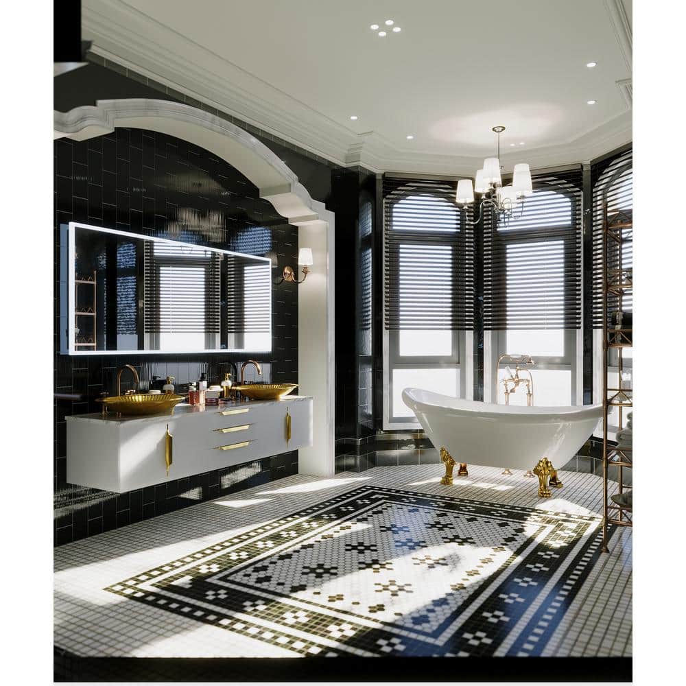 Gold Oval Tempered Glass Above-Counter Bathroom Vessel Sink