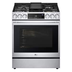 30 in. 6.3 cu. ft. Slide-in Gas Range with ProBake Convection, Easy Clean, Instaview and Air Fry in Stainless Steel