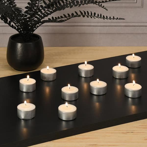 Lumabase 100 Extended Burn Tea Light Candles - White