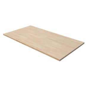 4 ft. L x 25 in. D Unfinished Birch Solid Wood Butcher Block Countertop With Square Edge