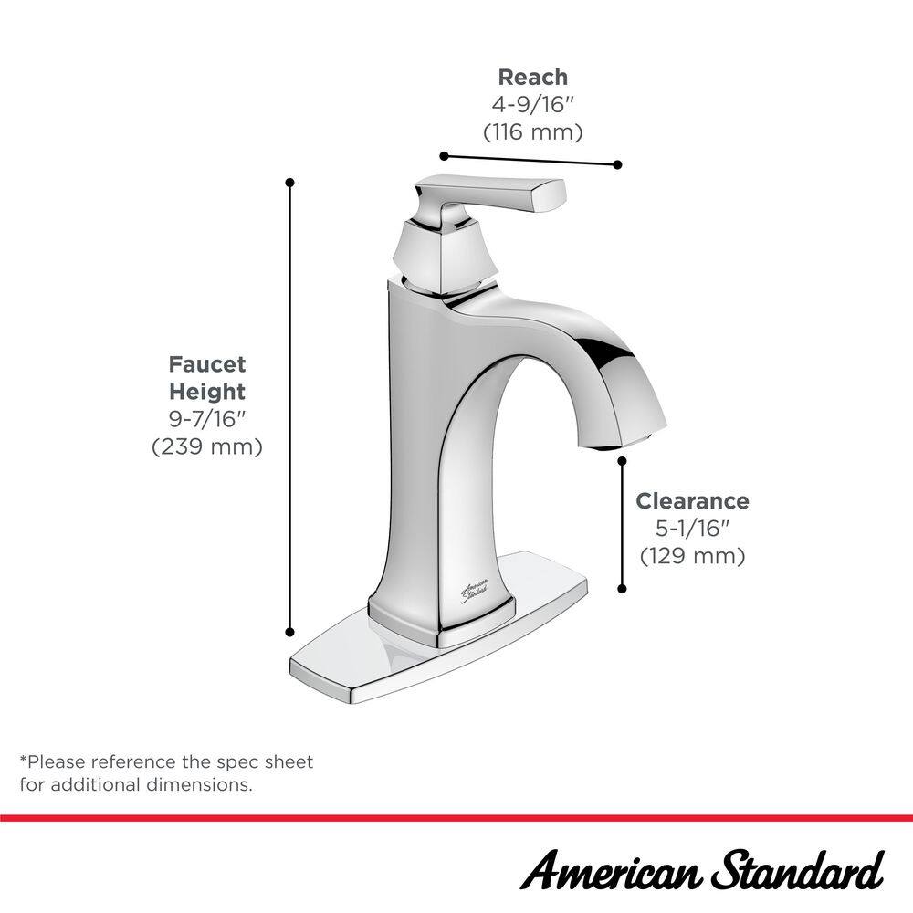 Belmeade Chrome Single-Handle Bathroom Faucet with Drain Assembly