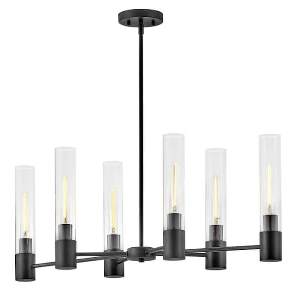 Shea 6-Light Black Island Chandelier