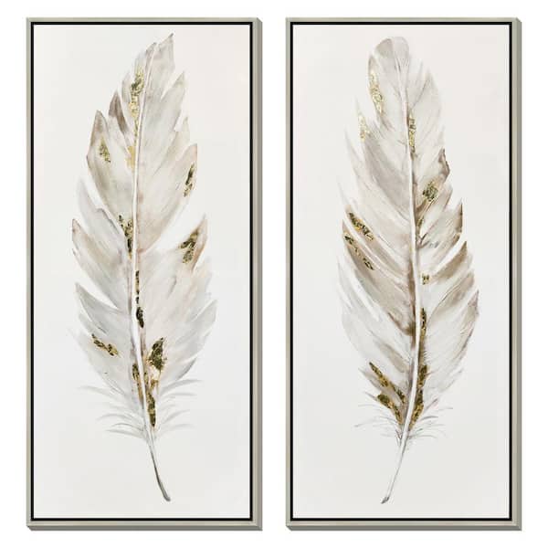 2-Piece Framed Mixed Media Nature Wall Art 54 in. x 12 in.