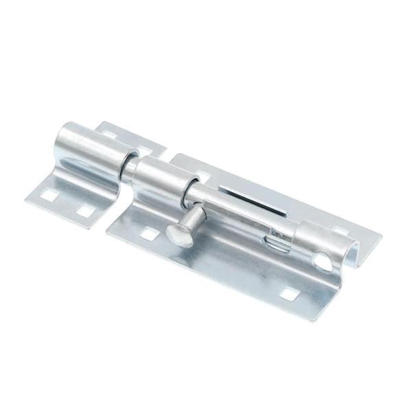 Door and Gate, Extra Heavy Duty Slide Barrel Bolt Latch 5-1/2 inch w/ Screws, Zinc Plated, Rust Resistant (Single Pack)