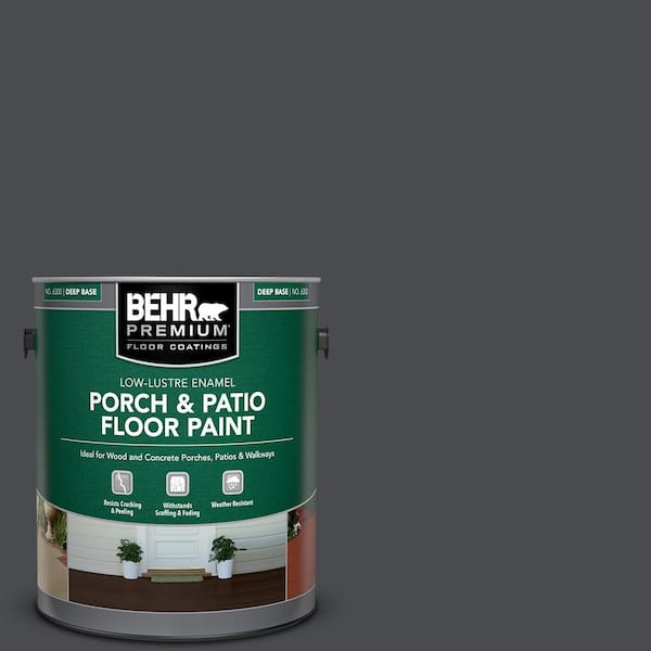 BEHR PREMIUM 1 gal. #N500-7 Night Club Low-Lustre Enamel Interior/Exterior Porch and Patio Floor Paint