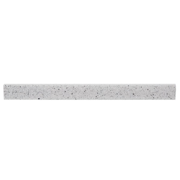 Home Decorators Collection 25 in. W Cultured Marble Vanity Backsplash in Silver ash