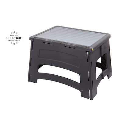 1-Step Plastic Stool with 300 lbs. Load Capacity