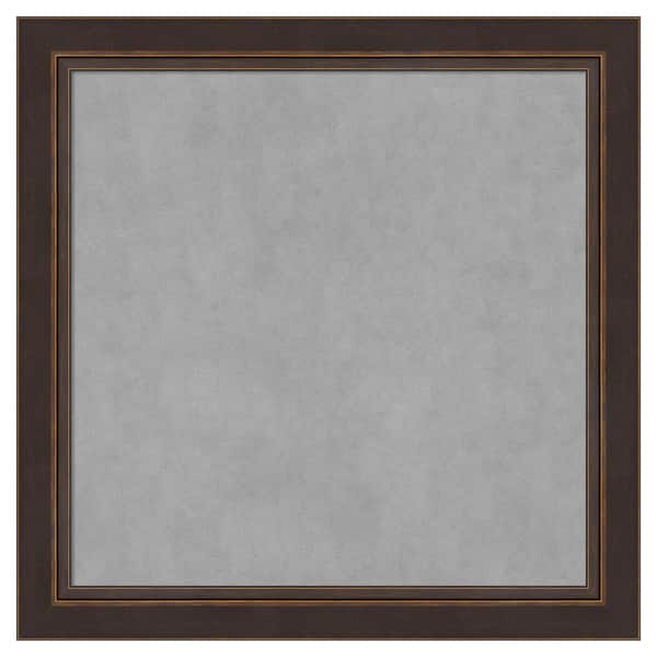 Amanti Art Lara Bronze 28 in. x 28 in. Framed Magnetic Board