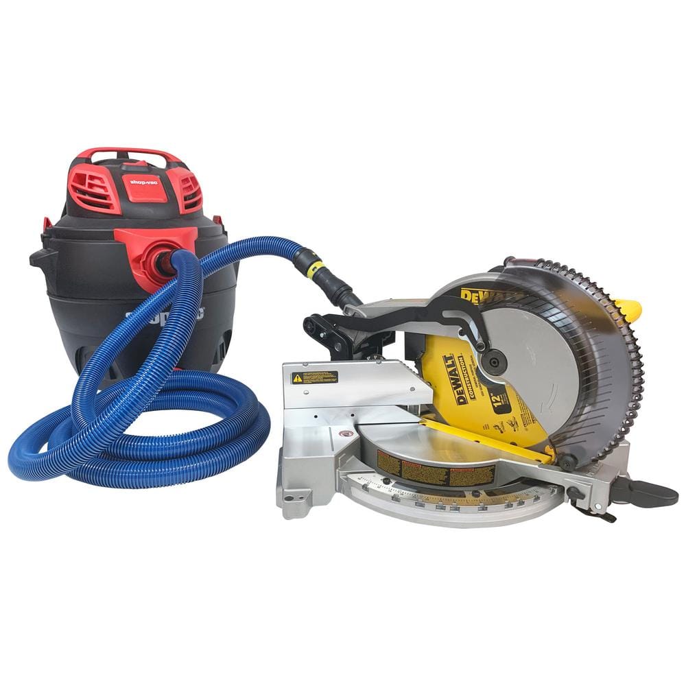 Blue Antistatic Vacuum Hose with Multi-Brand Adapter Set, 10 Ft