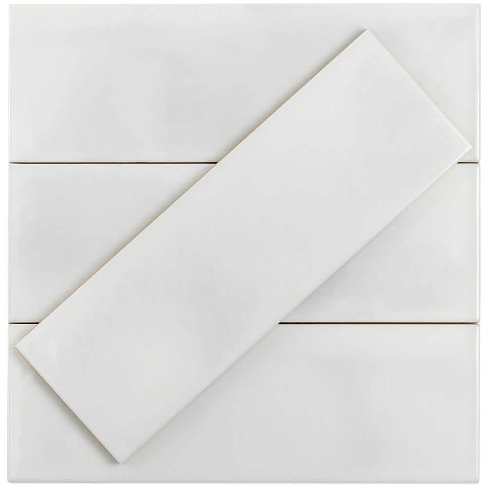 White Glossy Ceramic Subway Tile for Kitchen and Bathroom