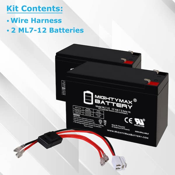 MIGHTY MAX BATTERY 12V 7AH SLA Replacement Battery Compatible With