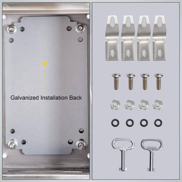 VEVOR 576 cu. in. Electrical Enclosure Box 12 x 8 x 6 in