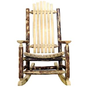 Glacier Country Collection Puritan Pine Solid Wood Outdoor Rocking Chair
