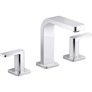 Parallel 8 in. Widespread 2-Handle Bathroom Faucet in Polished Chrome