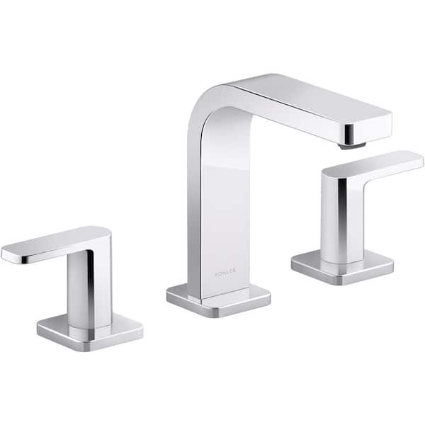 KOHLER Parallel 8 in. Widespread 2-Handle Bathroom Faucet in Polished Chrome