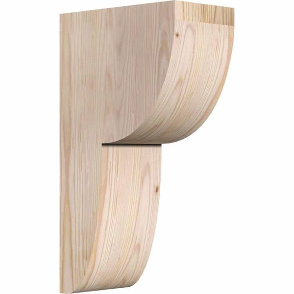 Ekena Millwork 5-1/2 in. x 10 in. x 18 in. Douglas Fir Crestline Smooth Corbel