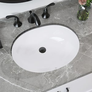 Getpro 18 in. Undermount Rectangular Small Bathroom Sink with Overflow ...