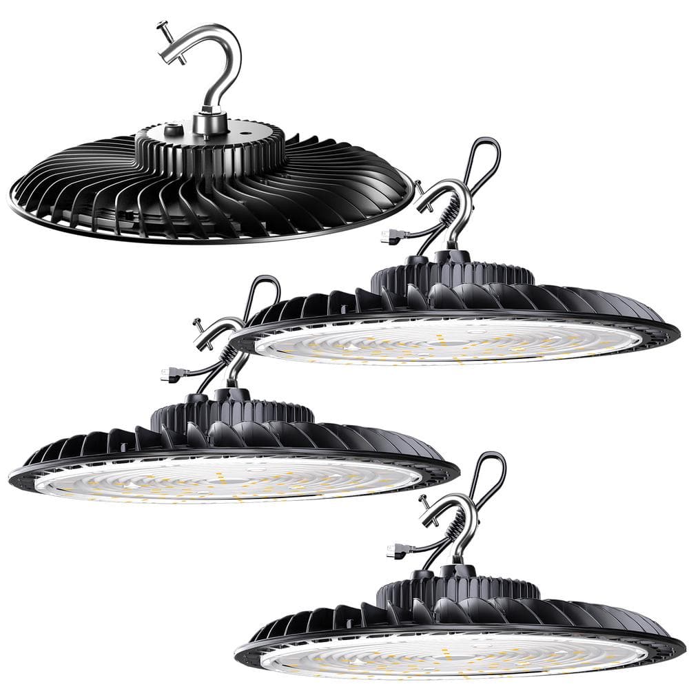 4-Pack of 250-Watts LED High Bay Light 37500LM High Bay LED Shop Lights AC100-277V Commercial Bay Lighting for Warehouse price history on PriceWatchPro