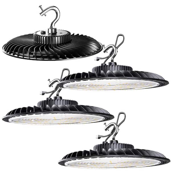 bulbeats 4Pack of 320-Watt LED High Bay Light 48000LM High Bay LED Shop Lights AC100-277V Commercial Bay Lighting for Warehouse