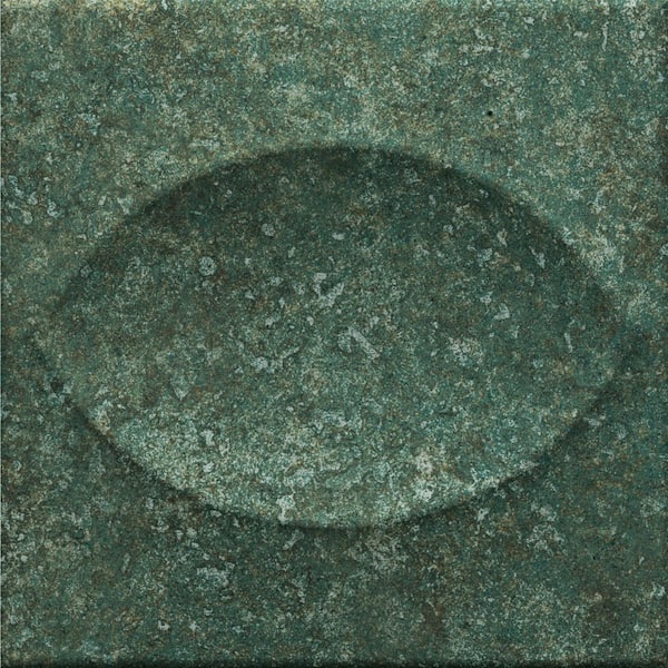 Spanish Tiffany Deco Green 6 in. x 6 in. 3D Textured Matte Ceramic Wall Tile (34 PCS, 8.18 sq. ft. /Case)