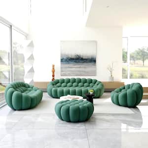 Magic Home (Set of 4) Bubble Curved Sofa, 98 in. Mesh Fabric