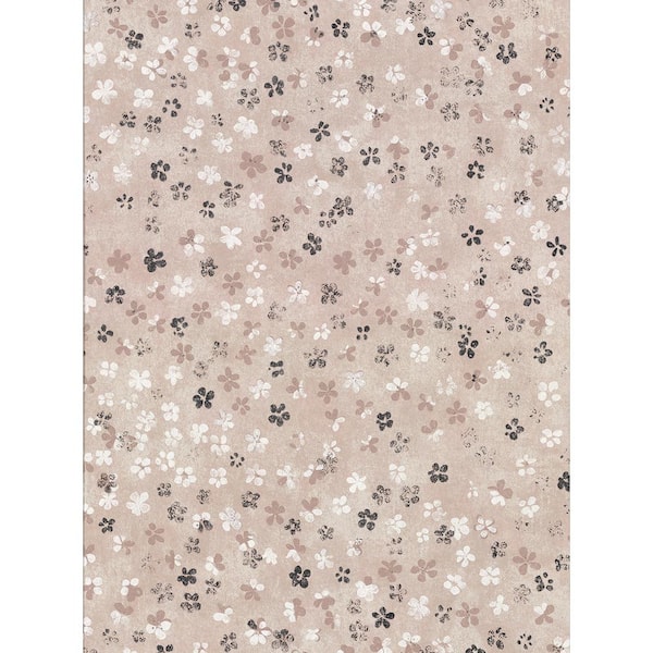 Brewster Cosima Pink Miniature Floral Pink Wallpaper Sample