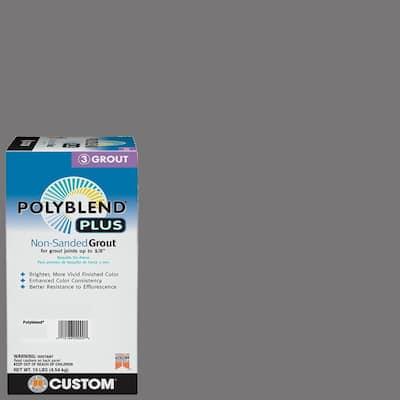 Polyblend Plus #19 Pewter 10 lb. Non-Sanded Grout