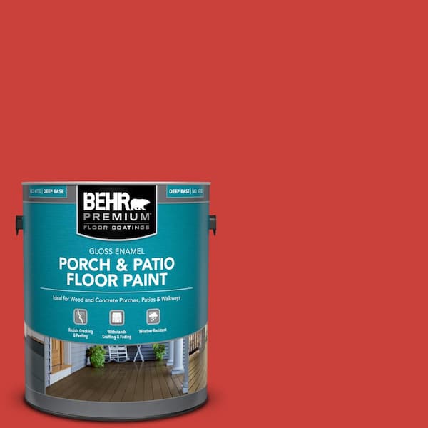 BEHR PREMIUM 1 gal. #S-G-180 Grenadine Gloss Enamel Interior/Exterior Porch and Patio Floor Paint