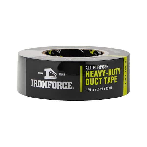 IRONFORCE 1.89 in. x 35 yd. All-Purpose Heavy-Duty Duct Tape in Gray Pro  Pack (12-Pack) 1427831 - The Home Depot