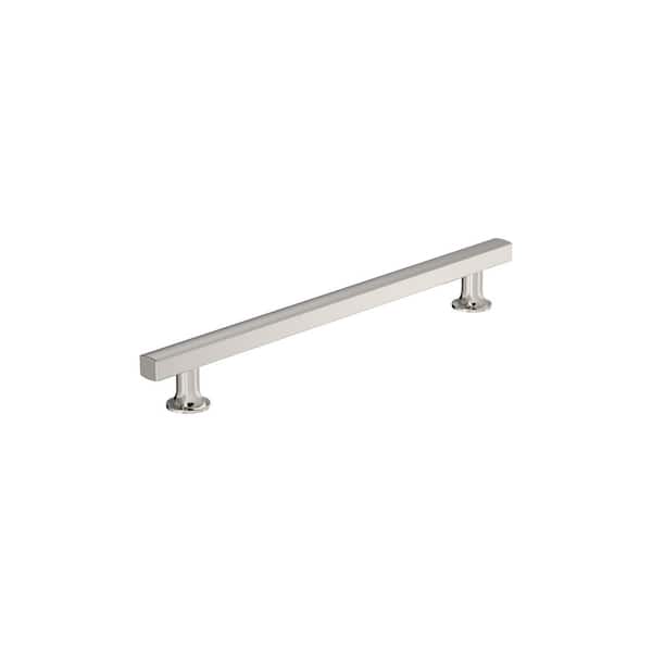 Amerock Everett 8-13/16 in. (224mm) Modern Polished Nickel Bar Cabinet Pull