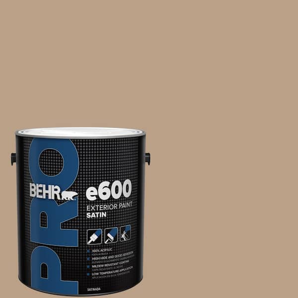 BEHR PRO 1 gal. #ICC-52 Cup of Cocoa Satin Exterior Paint