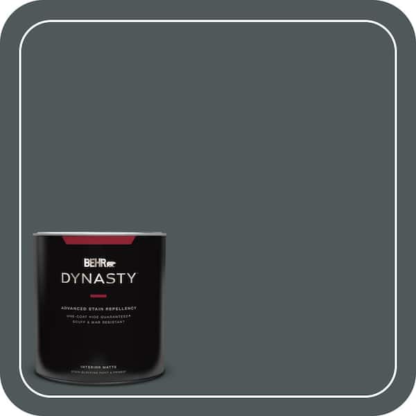 BEHR DYNASTY 1 qt. #N440-7 Midnight in NY Matte Interior Stain-Blocking Paint and Primer