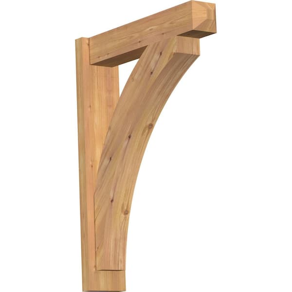 Ekena Millwork 6 in. x 32 in. x 24 in. Western Red Cedar Thorton Craftsman Smooth Outlooker