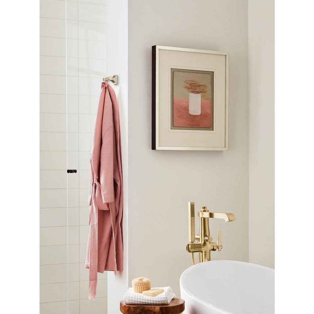 Golden Champagne Double Prong Wall Mounted Robe Hook