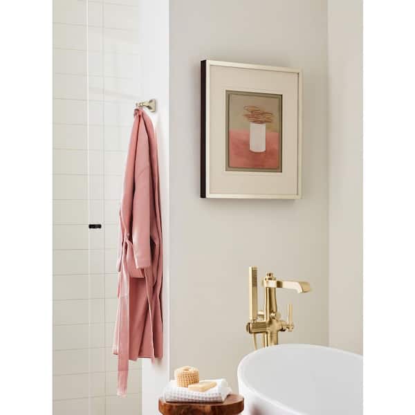 Davenport Double Robe Hook in Golden Champagne