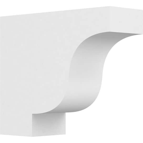 Ekena Millwork 4 in. x 10 in. x 12 in. Standard Newport Architectural Grade PVC Rafter Tail Brace