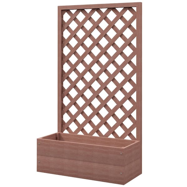 Leisure Season 53 in. Woode Medium Obelisk Trellis OTM1853 - The Home Depot