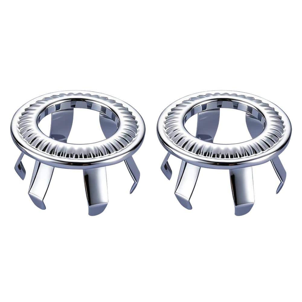 2-Pack Polished Chrome Brass Sink Overflow Rings, Universal Fit & Easy Installation price history on PriceWatchPro