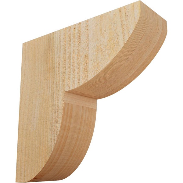 Ekena Millwork 4 in. x 12 in. x 12 in. Douglas Fir Carmel Smooth Corbel