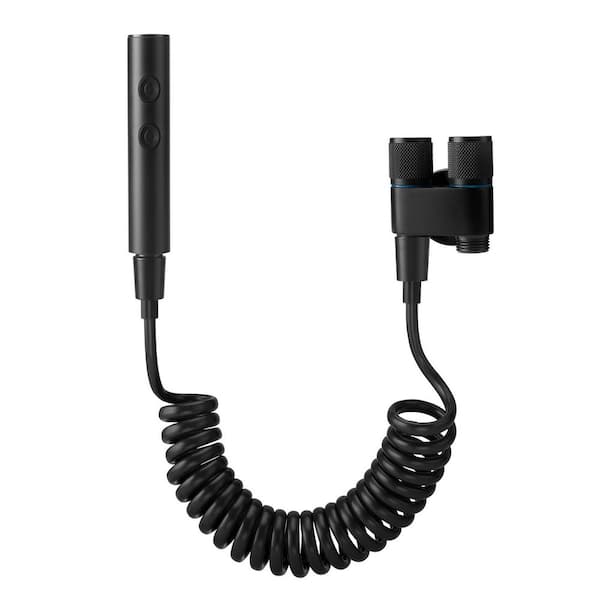 Handheld Bidet Sprayer Attachment with Adjustable Water Pressure Dual Spray Easy Install Stainless Steel Matte Black