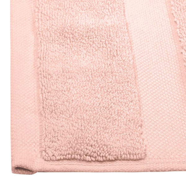 A1 Home Collections Feather Touch Quick Dry Rose Dust 20 in. x 33 in. 700  GSM Solid 100% Organic Cotton Bath Mat A1HCBM-Rose - The Home Depot