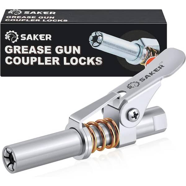 Quick Release Locking Grease Gun Coupler(Upgrade Version)