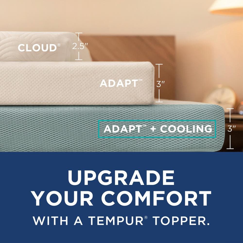 King-Sized Tempur Adapt 3-Inch Memory Foam Mattress Topper