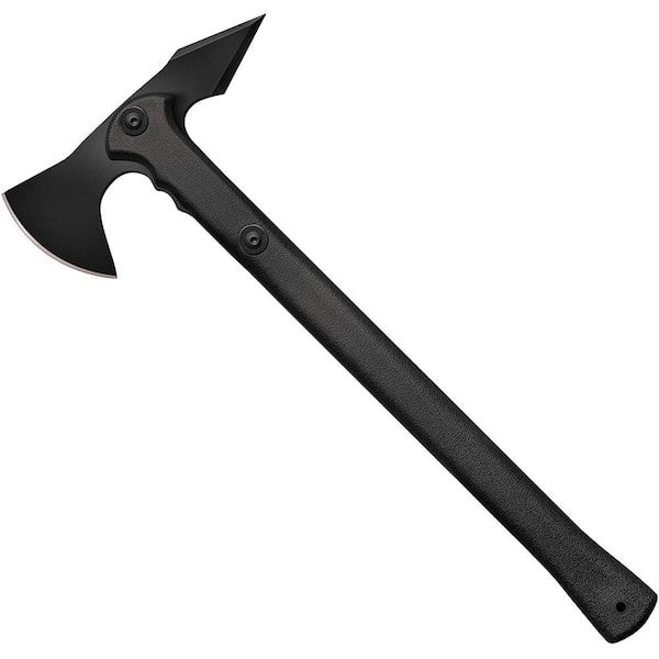 Razor Trench Hawk Tactical Hunting Tomahawk Throwing Axe and Sheath, Black