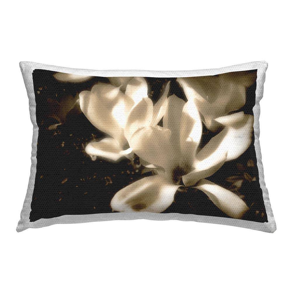Soft Sepia Blooms Outdoor Printed Throw Pillow by Noah Bay price history on PriceWatchPro
