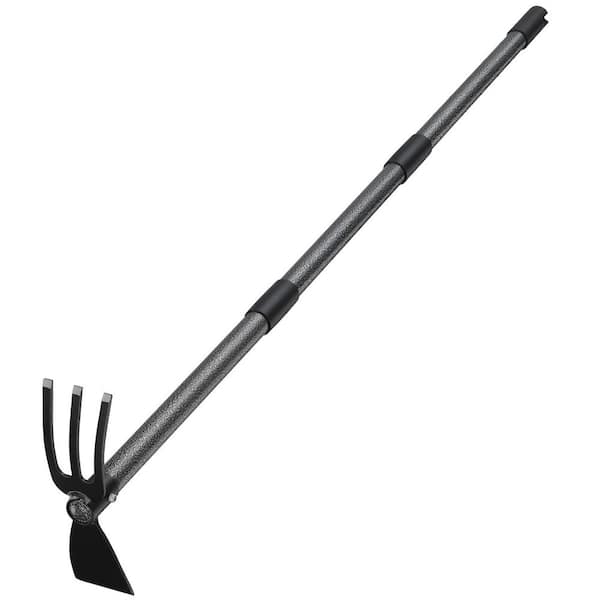 45 in. Garden Hoe Long Handle Hoe Cultivator 2-in-1 Hand Tools for Weeding and Planting