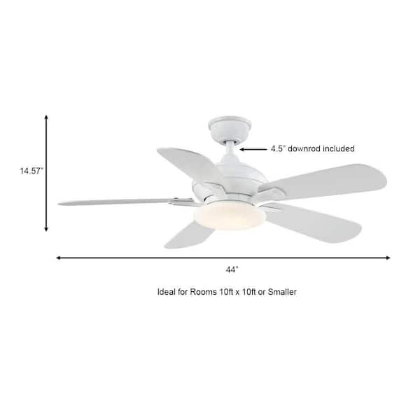 Home Decorators Collection Benson 44 in. LED White Ceiling