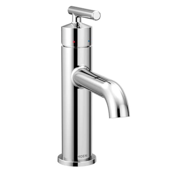 MOEN Gibson Single Hole Single-Handle Bathroom Faucet with Drain Assembly in Chrome